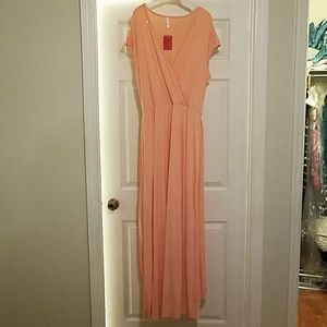 Plus Size Maxi Wrap Dress w Belt